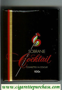 Cocktail Sobranie 100s Cigarettes in Colour